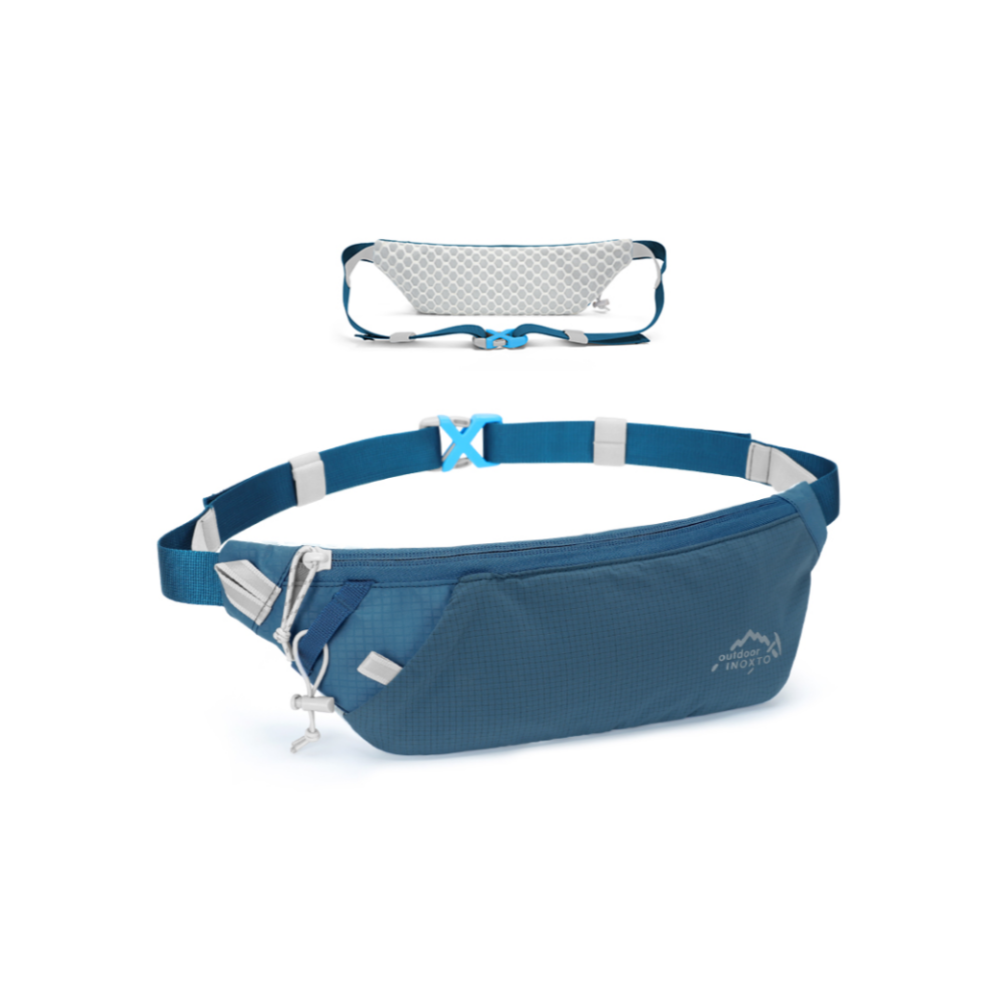 INOXTO Running Bag Waist Bag 7.2 Inch Sports Phone Bag Men Women Waterproof Belt - INOXTO